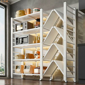 簡易書柜書架多層落地免安裝折疊置物架家用收納架宿舍貨架儲物架