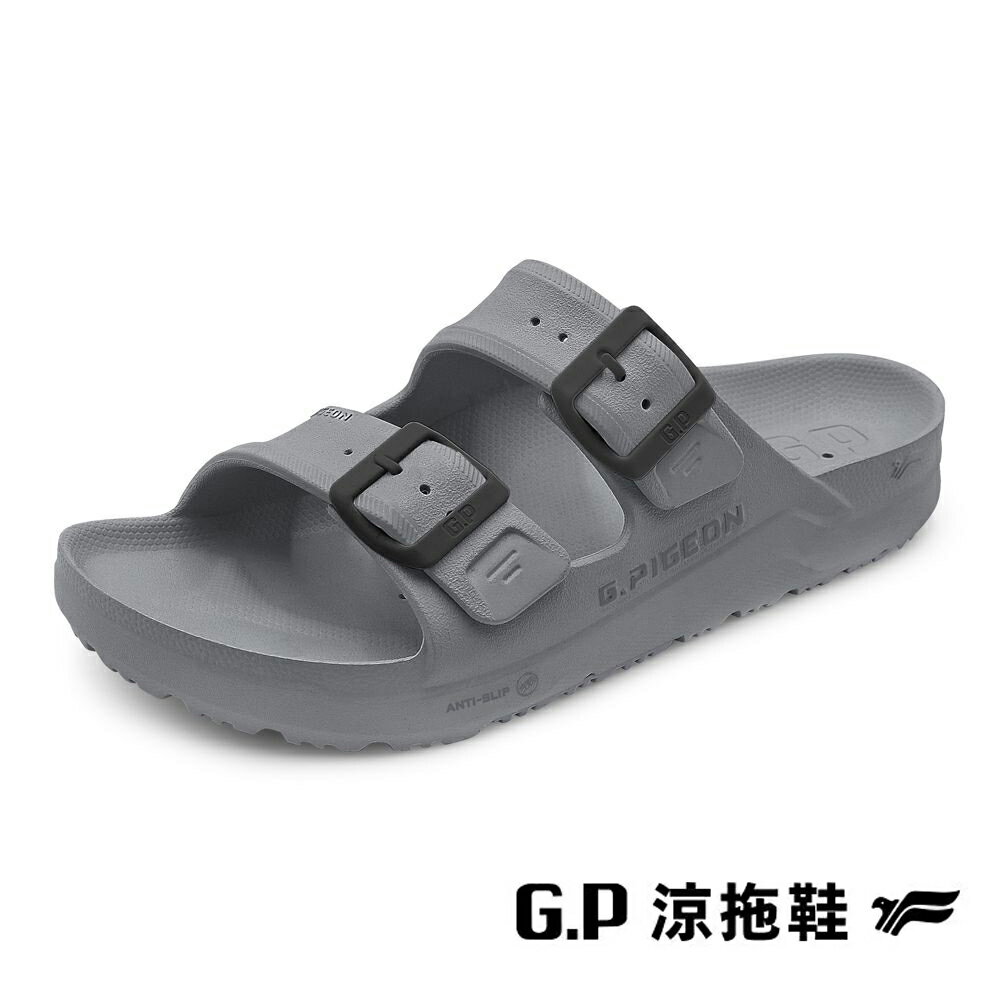 G.P(男女共同款)AQUOS綠藻舒適機能水行鞋 拖鞋 男女鞋-太空灰色