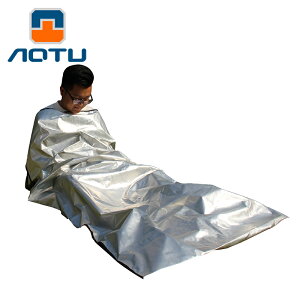 4層戶外應急急救睡袋防輻射隔熱保溫救生隔臟睡袋四層加厚便攜式