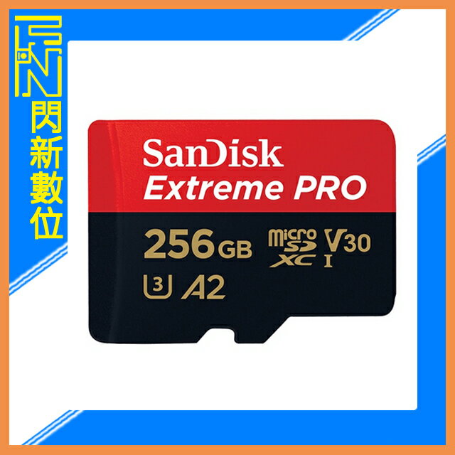 SanDisk Extreme PRO MicroSD 256GB/256G Class10 A2 200MB/s 記憶卡(公司貨)【APP下單4%點數回饋】