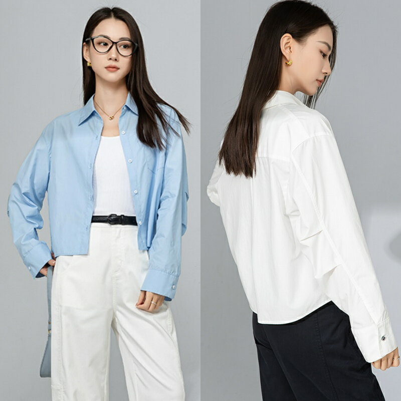 【巴黎精品】現貨+預購 女美式牛仔外套丹寧夾克經典牛仔襯衫休閒女裝-POLO疊穿外搭女外套2色a1kh51