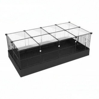 【小動物專用】寵物圍欄 豚鼠籠 荷蘭豬籠 兔籠 小型犬籠 貓籠 遊戲圍欄 飼養籠 可折疊收納 防咬材質 附底盤 通風透氣 室內戶外皆適用