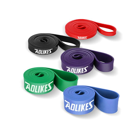 AOLIKES 重訓健身瑜珈彈力拉力帶.阻力帶拉力圈 高彈力乳膠 彈性阻力圈 多功能彈力繩 環狀彈力帶 1