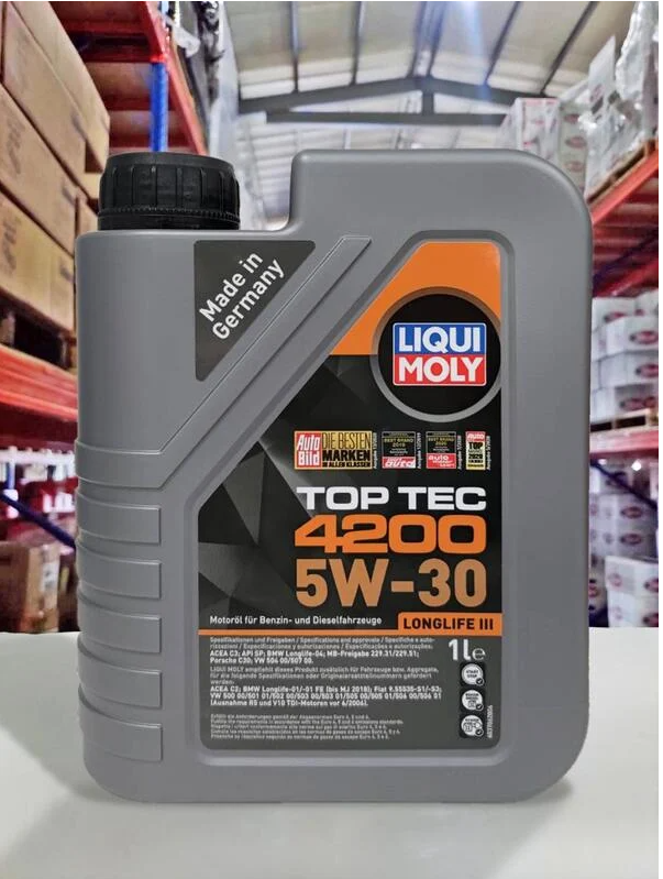 『油工廠』LIQUI MOLY TOP TEC 4200 5W30 超長效合成頂規認證 5W-30 504/507/SP