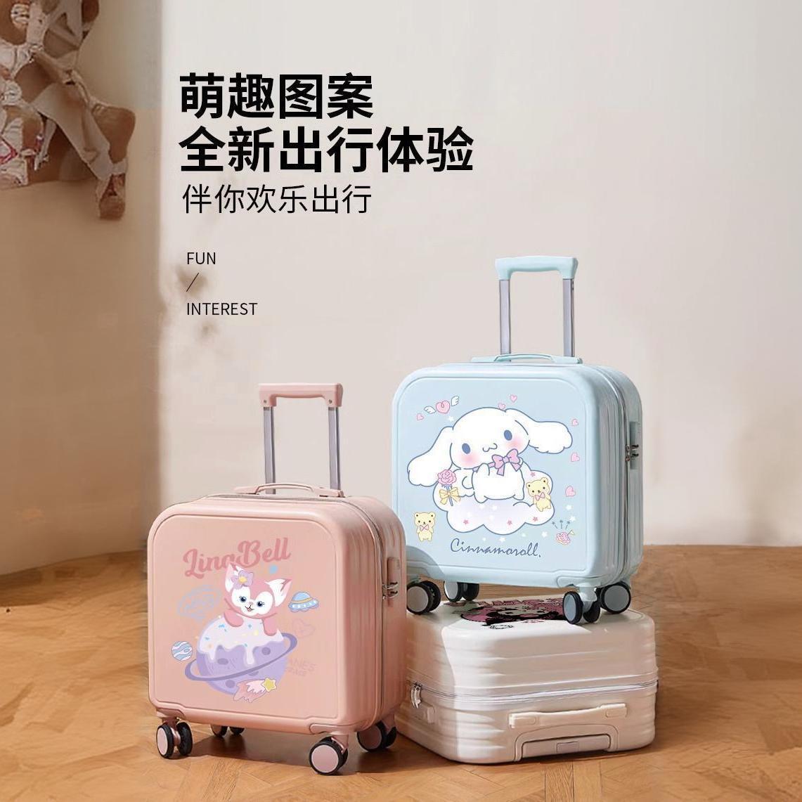 廠家批發兒童拉桿箱18寸萬向輪卡通行李箱密碼鎖旅行箱印logo【Snowbelle優選】