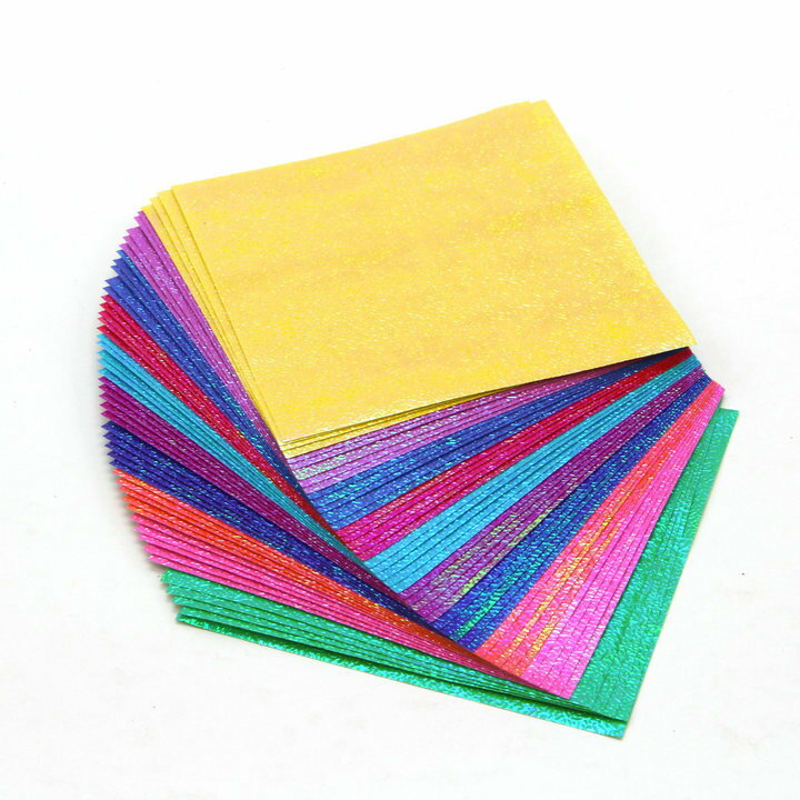 正方形彩紙 珠光紙DIY手工紙鐳射剪紙 閃光磨砂折紙兒童卡紙材料