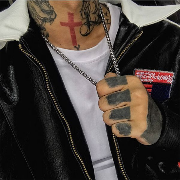 街頭潮人個性龍骨鏈鈦鋼男士項鏈潮男簡約韓版鏈子hiphop嘻哈配飾-貼心家居
