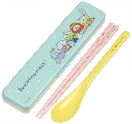 大賀屋 日本製 角落生物 繪本 餐具組 餐具 筷子 湯匙 環保筷 防摔餐具 環保 角落小夥伴 正版 J00018795