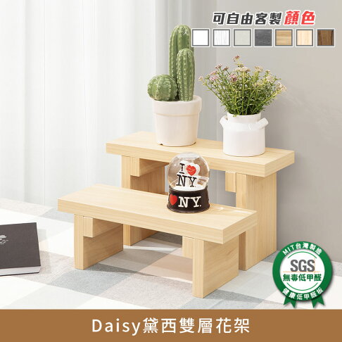 Daisy黛西雙層花架 健康系列 E1低甲醛、收納《可客製顏色》【myhome8居家無限】★APP下單享點數4% 0