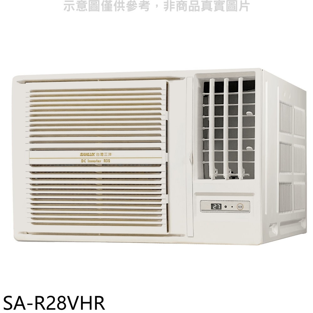 APP下單4%點數★SANLUX臺灣三洋【SA-R28VHR】R32變頻冷暖右吹窗型冷氣(含標準安裝)