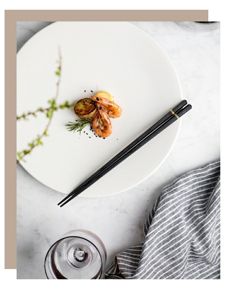 日式筷子尖頭極細家用高檔耐高溫不發霉防滑精致高端商用餐飲酒店 8