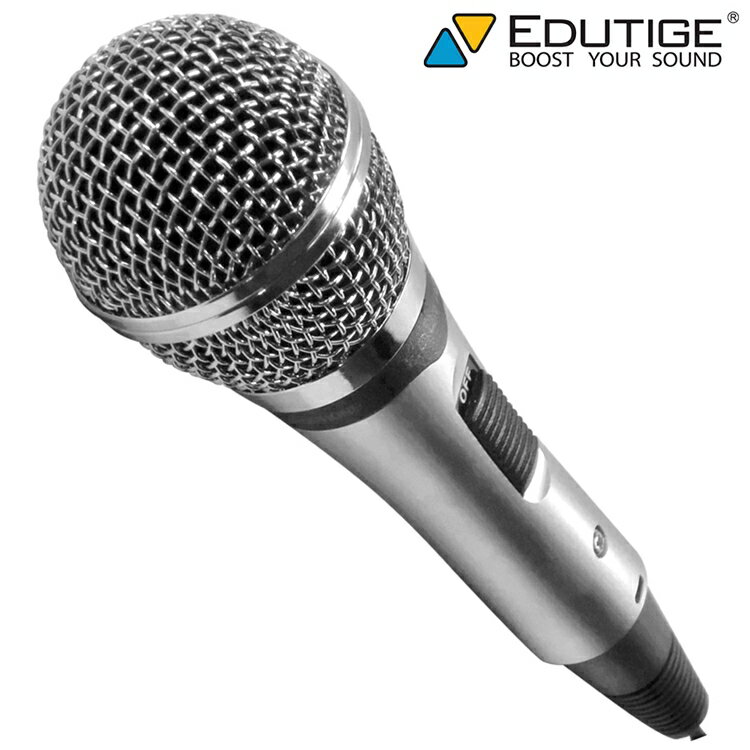 耀您館★韓國製EDUTIGE入門款動圈麥克風ETM-005心形指向麥克風(線長2.5米;6.3mm TS)mic micphone適人聲演講課會議【APP下單點數4倍送】