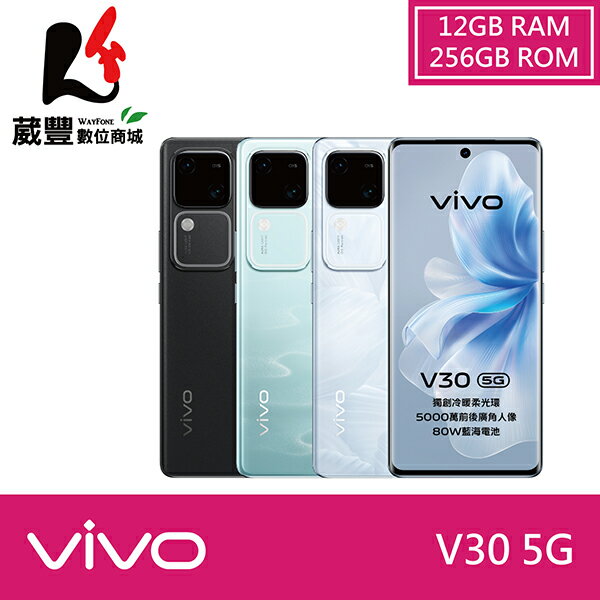【贈保護殼+涼夏大禮包】vivo V30 (12G/256G) 6.78吋 5G 智慧型手機