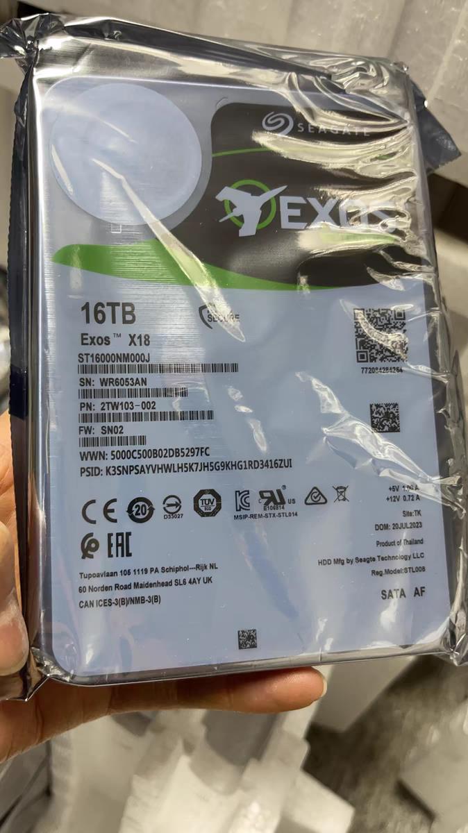 {臺灣公司貨 可打統編}Seagate/希捷 ST16000NM000J 16T SATA X18 伺服器硬碟
