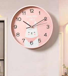 掛鐘 超靜音創意卡通鐘錶家用客廳兒童房掛錶可愛簡約臥室掛墻時鐘