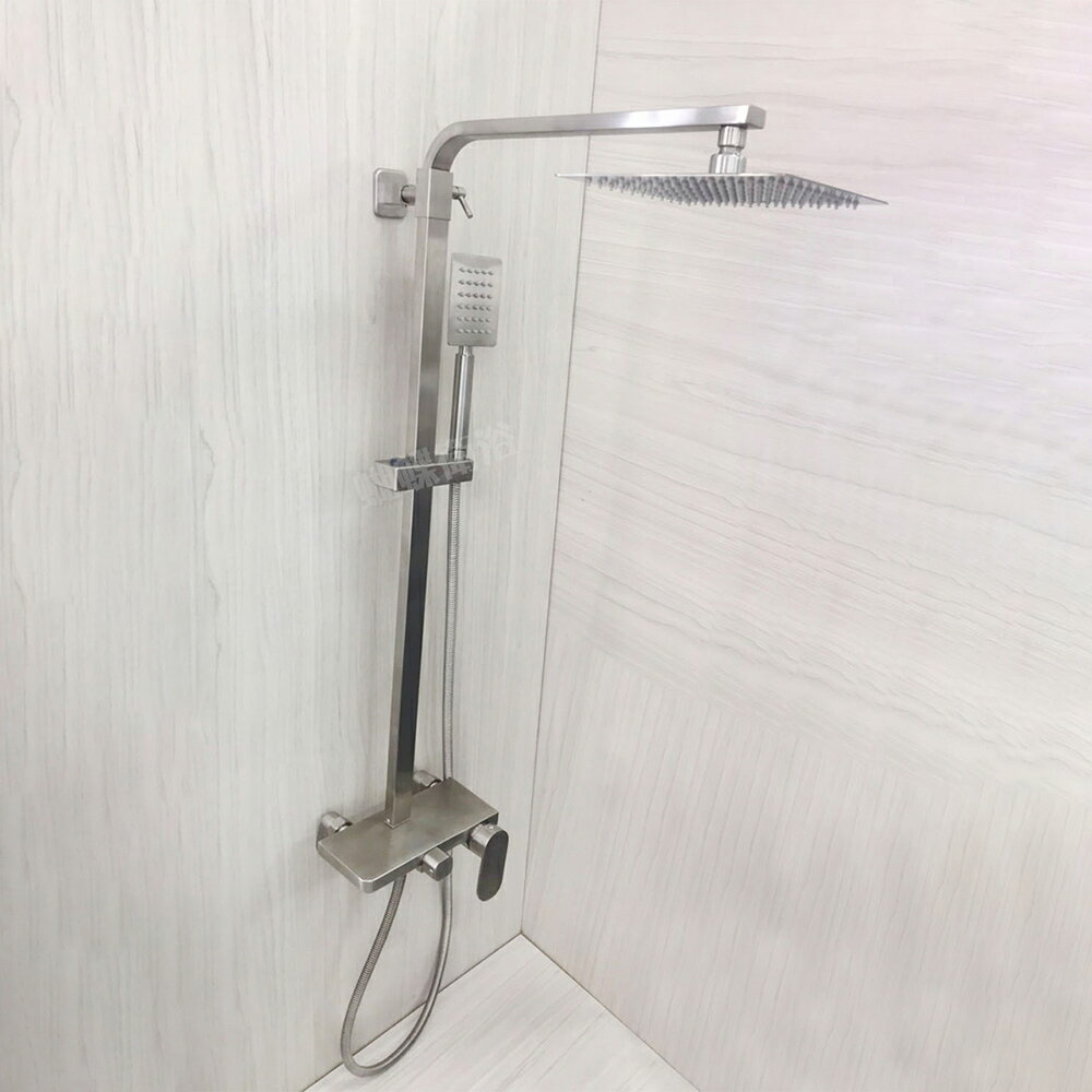 304不鏽鋼【方型頂噴花灑組】35芯/四角造型【領券滿額再折千11/30止】