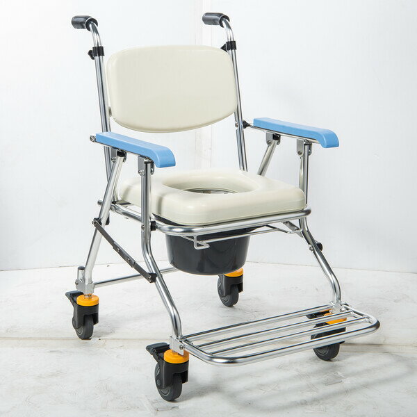 均佳鋁合金便器椅洗澡椅JCS-208(可收合附輪)JCS208便盆椅-沐浴椅-便盆椅沐浴椅