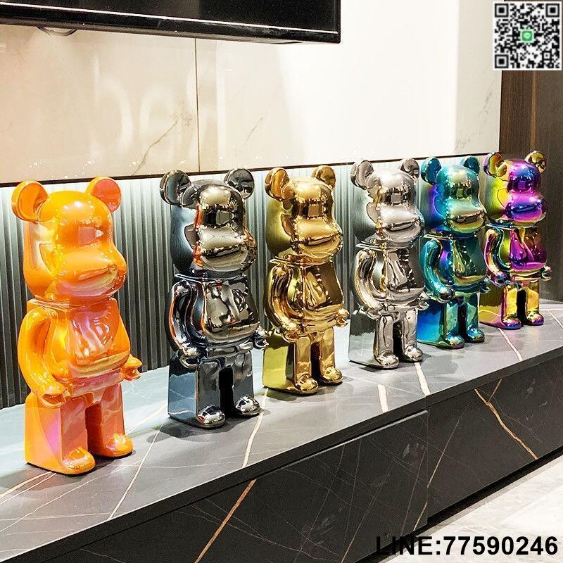 【歡樂購】流體熊暴力熊存錢罐 暴力熊存錢筒 暴力熊擺件客廳輕奢電視櫃酒櫃卡通存錢罐小公仔網紅兒童房裝飾品