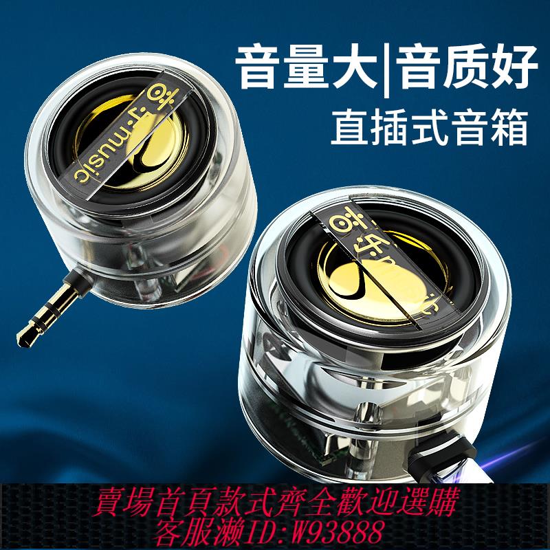 {臺灣公司貨 可打統編}直插式音箱藍芽連手機大音量擴音器迷你電腦typec蘋果小音響音樂