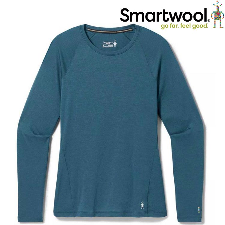 Smartwool All-Season Merino 女款 美麗諾羊毛內著長袖 SW016913 G74 暮光藍