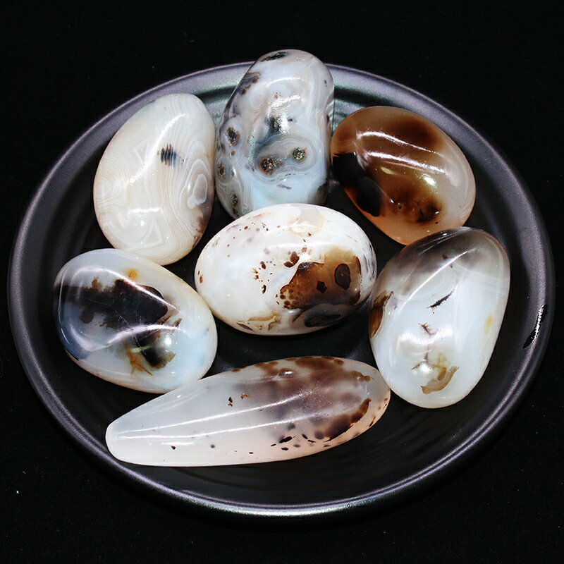 如鴻天然水晶原石瑪瑙石海洋玉髓礦石兒童寶石魚缸裝飾石頭擺件