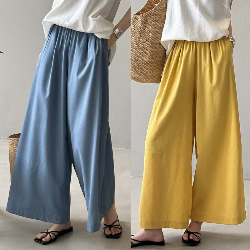 【米蘭精品】現貨+預購 高腰長褲大碼寬褲直筒褲子落地褲垮褲休閒女裝-高腰直筒女褲子4色74ma79