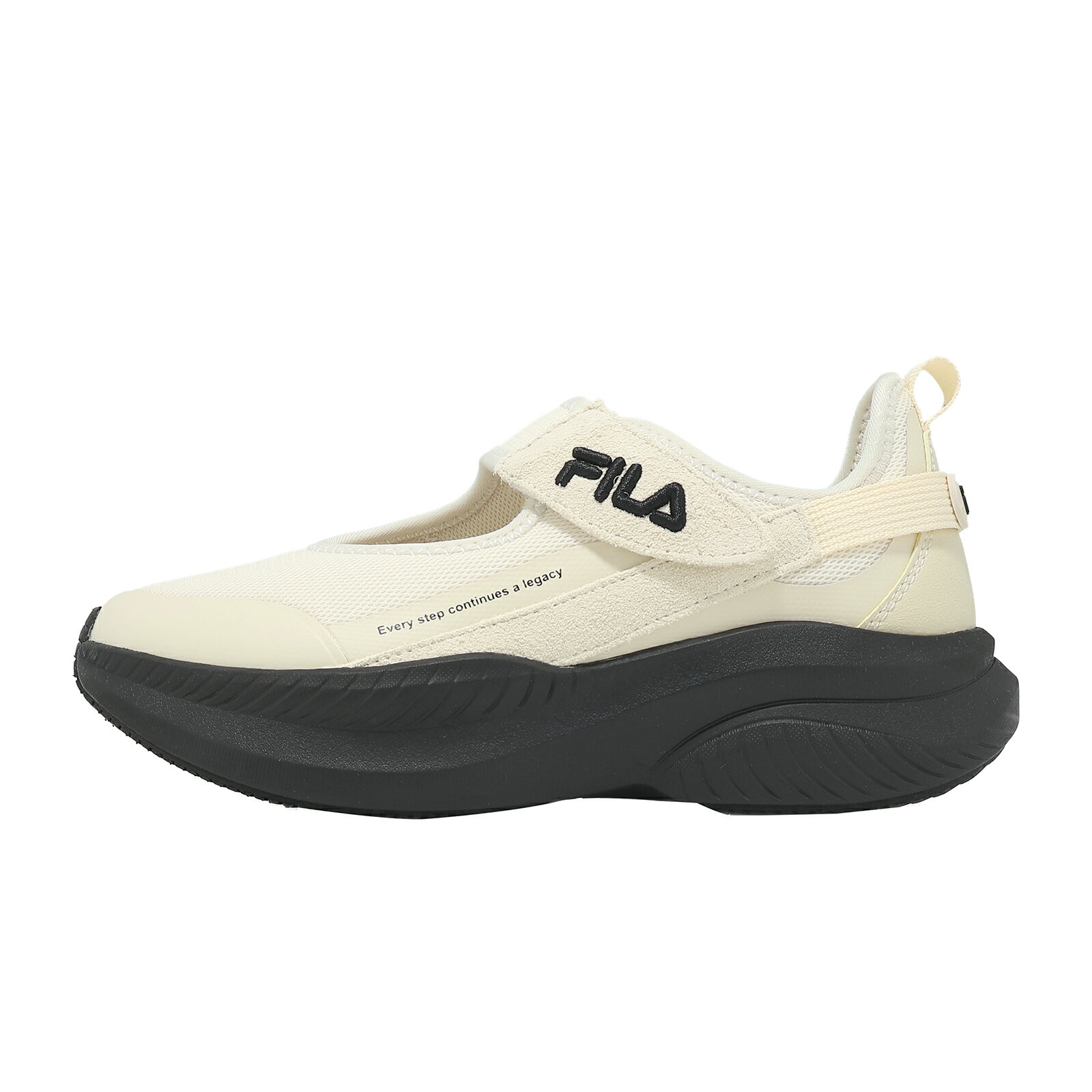 Fila 休閒鞋 Lithe 女鞋 米白 厚底 魔鬼氈 增高 斐樂 5C941A900