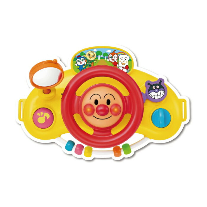 【玩具系列滿額599贈洗手乳30g-6/30】日本 麵包超人 嬰兒旋律方向盤(10個月以上)