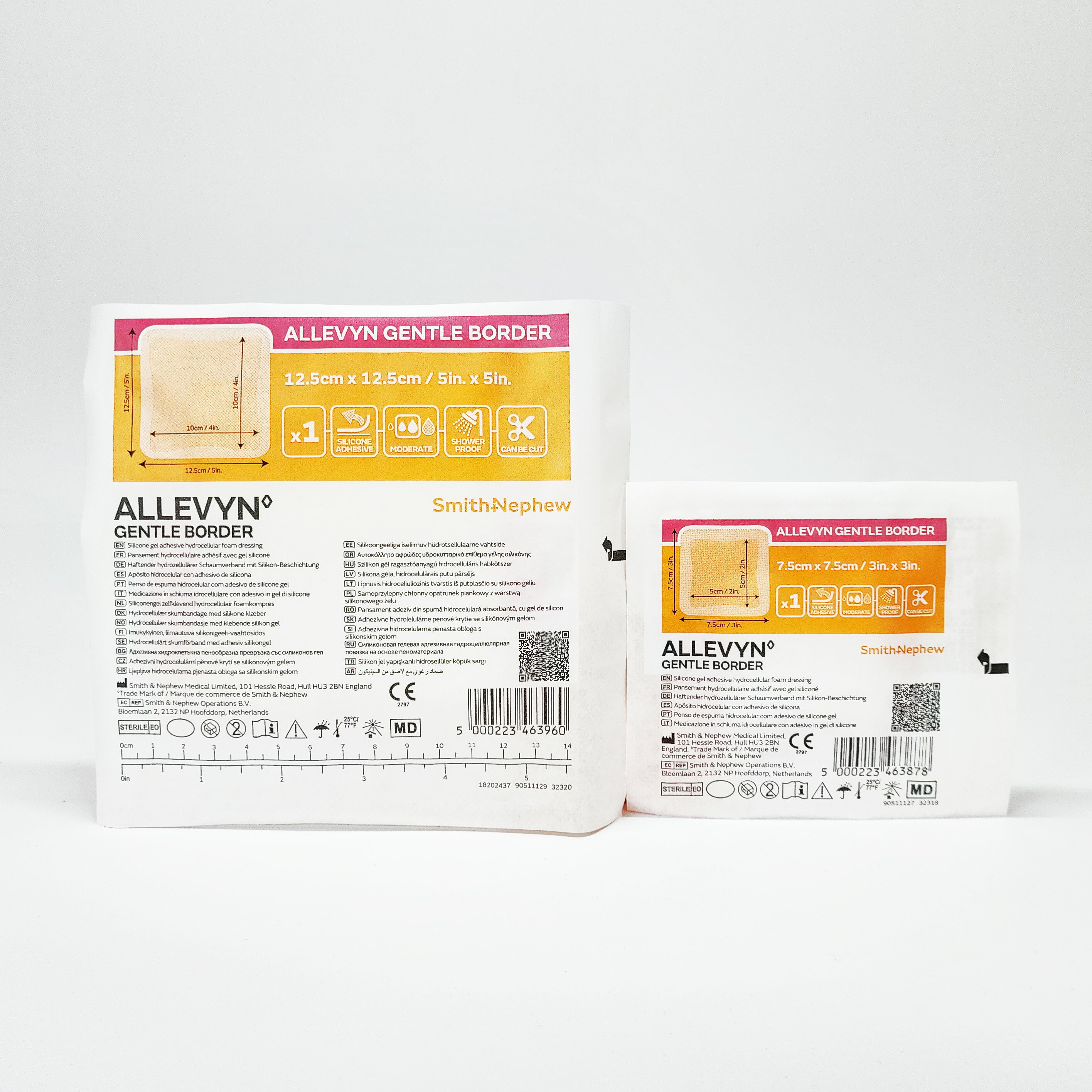史耐輝 ALLEVYN 矽膠愛力膚敷料 單片裝 (滅菌) 兩種尺寸 ( 7.5x7.5 、 12.5x12.5 )