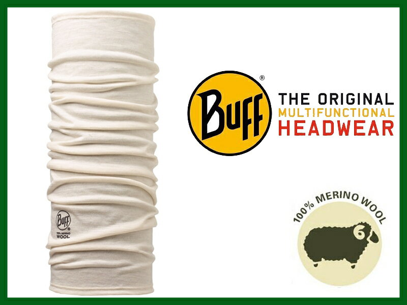<br/><br/>  ├登山樂┤西班牙 BUFF 美麗諾羊毛素色頭巾 - 淨白素面 # BF108812<br/><br/>