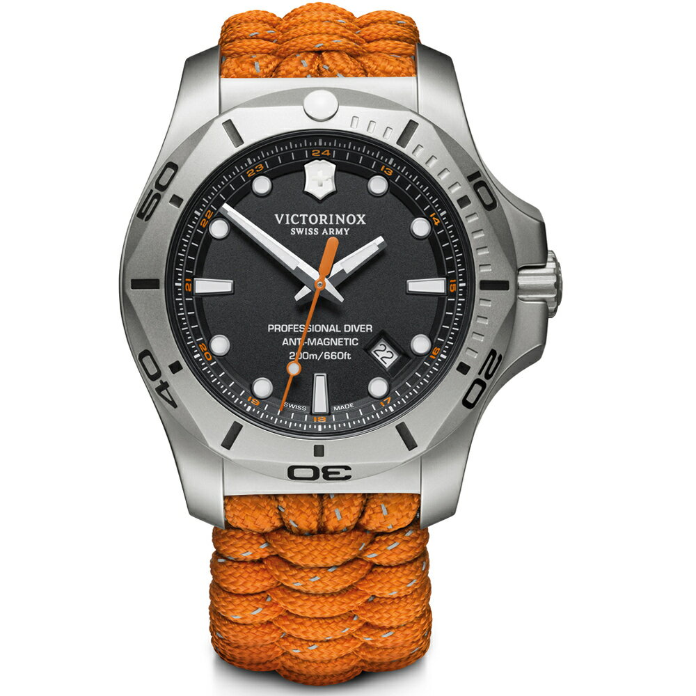 VICTORINOX 瑞士維氏 I.N.O.X. Professional Diver潛水錶(VISA-241845)-45mm-灰面帆布【刷卡回饋 分期0利率】【APP下單4%點數回饋】