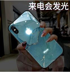 大理石適用于蘋果x手機殼iPhonex來電發光iPhone xs max新款xr潮牌xmax 【林之舍】
