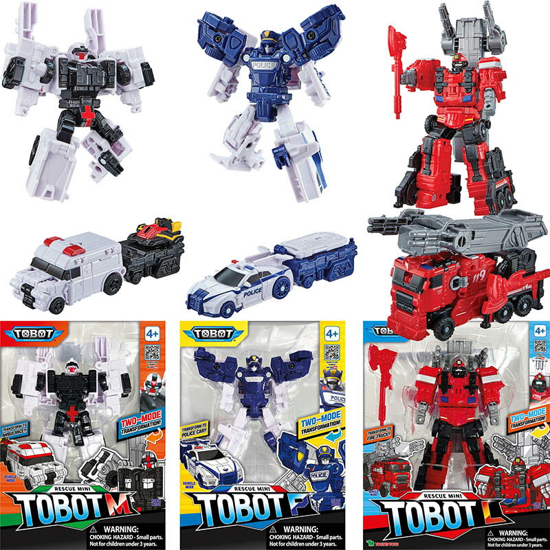 【Fun心玩】正版 韓國熱門 迷你 NEW TOBOT M P L 機器戰士 汽車變形機器人 機器人玩具 生日禮物