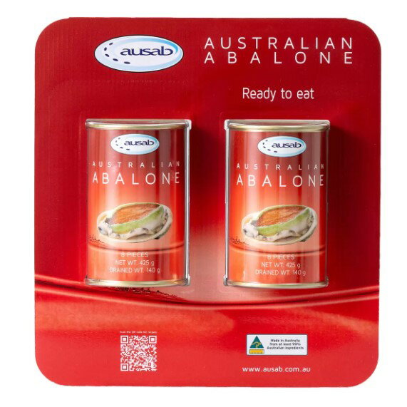 【現貨】Ausab 澳洲鮑魚罐頭 425公克 X 2罐