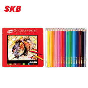 SKB NP-240 色鉛筆24色(鐵盒) / 盒