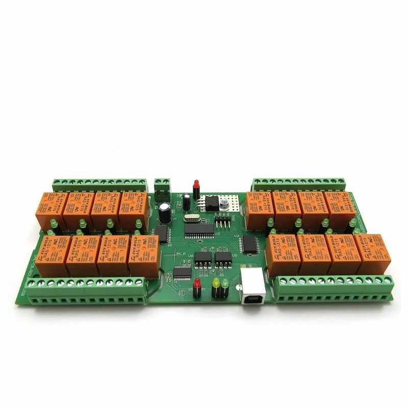 Denkovi 中繼板 24VDC 16 Relay Board ModBus RTU Timers PCB [2美國直購]