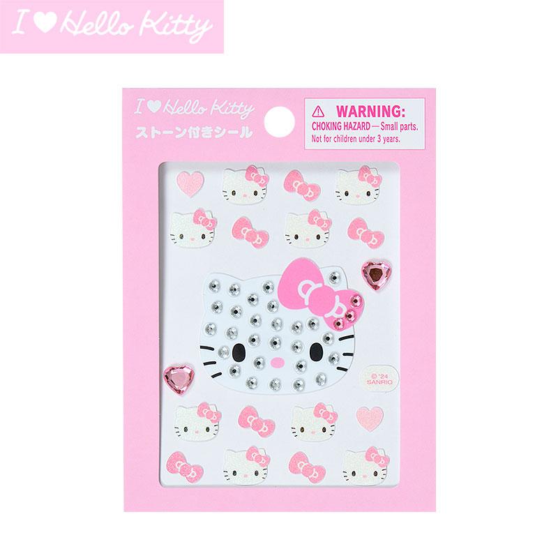 真愛日本 凱蒂貓 kitty 經典粉 造型閃亮貼紙 貼紙 文具 裝飾貼紙 DIY 手作 文創