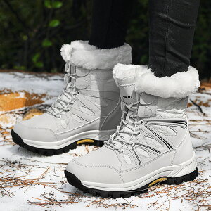 【免運】可開發票 雪靴 女士高筒加絨雪地靴大碼冬季加絨加厚戶外保暖雪地靴時尚棉靴
