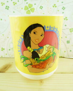 【震撼精品百貨】Disney 迪士尼 Pocahontas 風中奇緣 造型塑膠杯-黃 震撼日式精品百貨