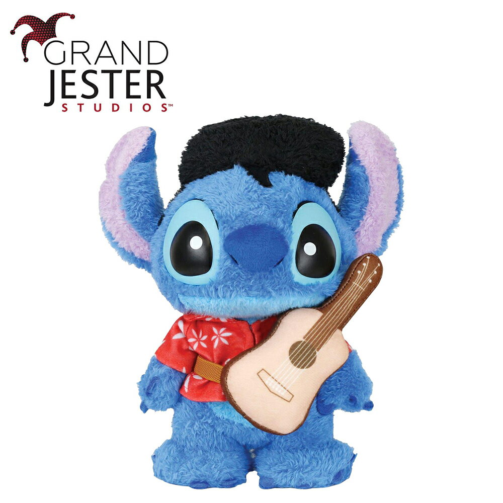 【正版授權】Enesco 史迪奇 揹吉他 毛茸茸 塑像 公仔 精品雕塑 星際寶貝 Stitch 迪士尼 Disney - 440115