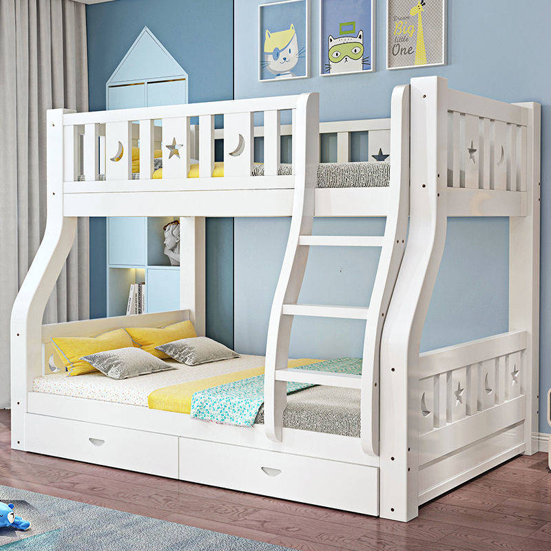 實木高低子母床雙層床上下鋪床二層上下床加厚加粗兒童床多功能