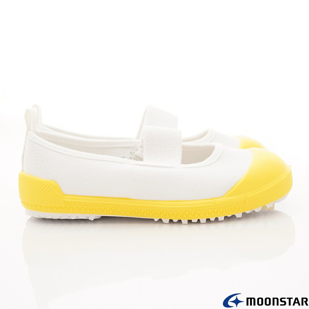 日本月星Moonstar機能童鞋鐵氟龍室內鞋系列寬楦日本製穩定耐磨抗菌室內鞋款0533黃(中小童段/中大童段) 3