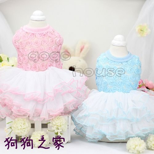 <br/><br/>  ☆狗狗之家☆Lollypop pet 玫瑰 花朵 網紗 蕾絲 公主 蓬蓬裙 澎澎裙<br/><br/>