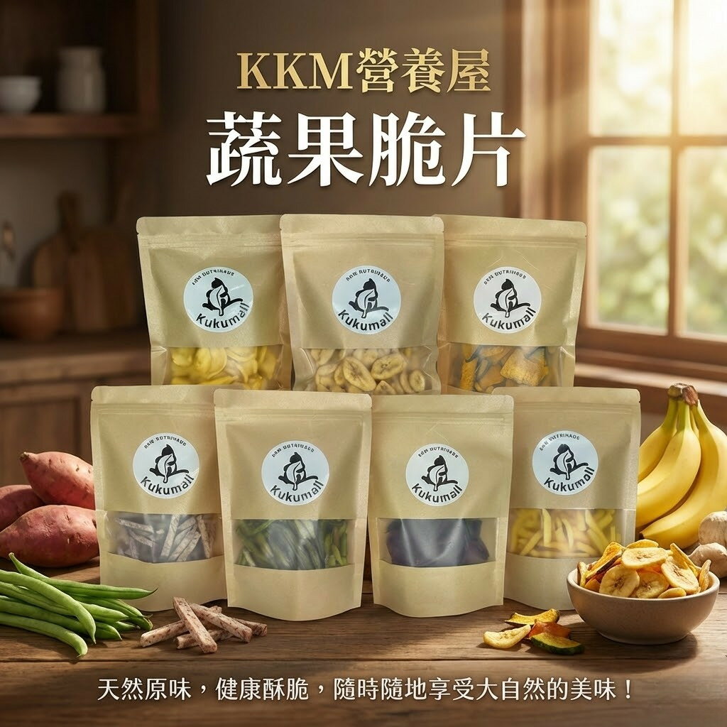 【KKM營養屋】蔬果脆片 100g/袋 果乾 蔬果乾 綜合蔬果乾  酥脆香甜 香氣濃郁 低卡零食