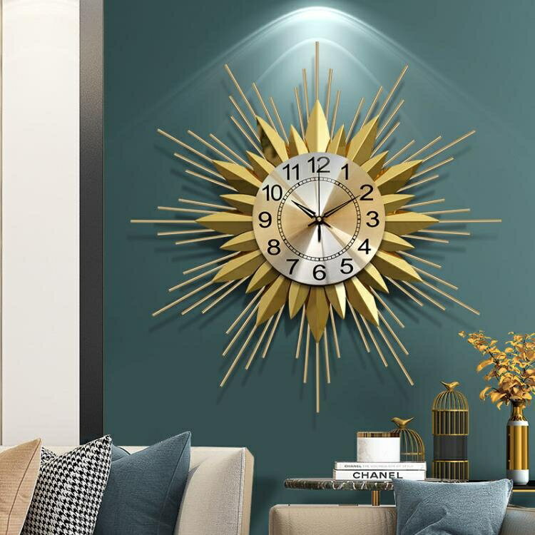【樂天精選】北歐輕奢掛錶掛鐘客廳家用鐘飾時尚個性創意靜音時鐘裝飾藝術鐘錶