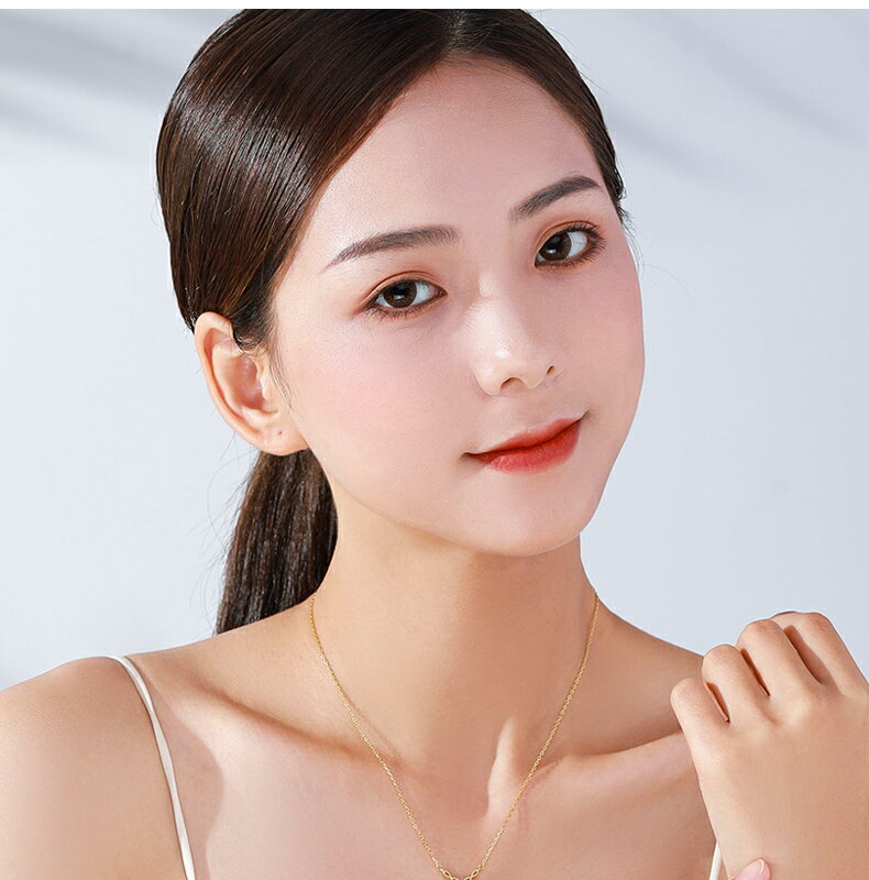 托帕石項鏈女 簡約S925銀紫水晶透輝石吊墜 送證書 七夕限時放漏 7