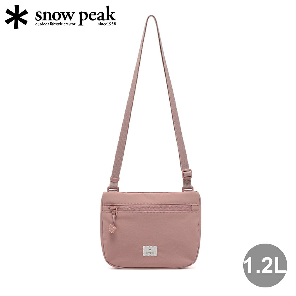 【Snow Peak 韓系日本 Cample 口袋斜掛小包 1.2L《深粉紅色》】S26ZUCSB17/防曬帽/遮陽帽/登山帽