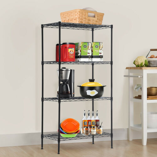 large metal storage shelves