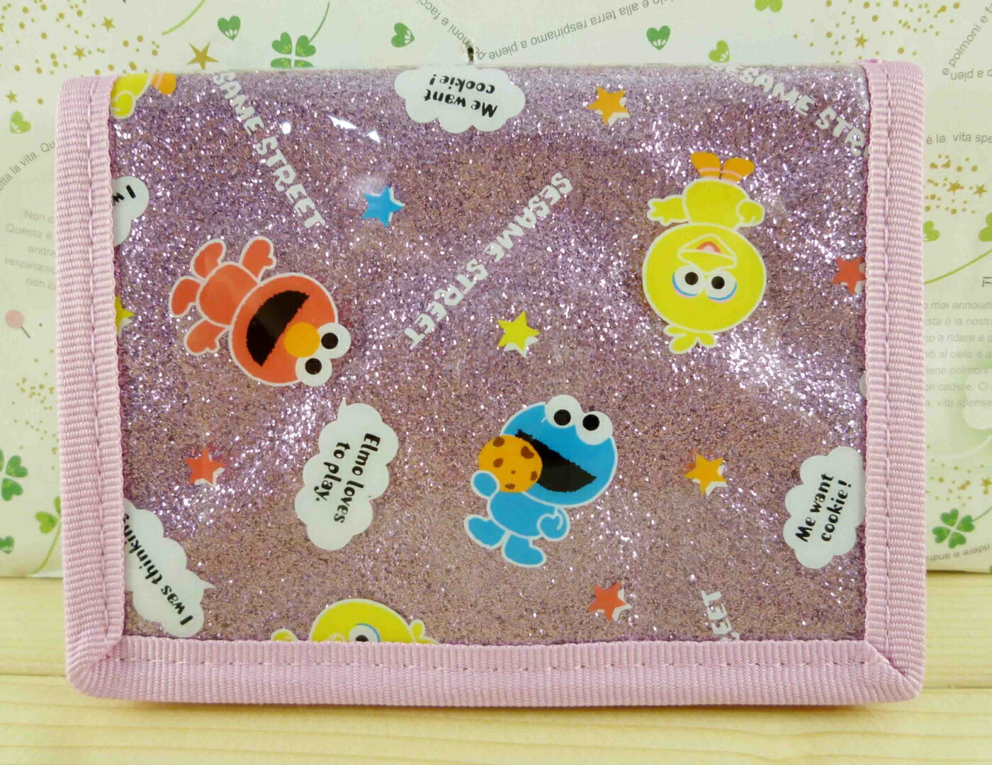 【震撼精品百貨】Sesame Street 芝麻街 票夾/證件套-亮粉 震撼日式精品百貨