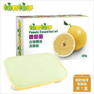 【柚乾柚淨】台灣製-柚乾柚淨白柚精油洗碗皂480g-現貨不用等